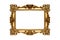 old wide ornamental baroque picture frame, generative ai.