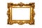 old wide ornamental baroque picture frame, generative ai.