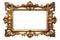 old wide ornamental baroque picture frame, generative ai.