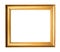 Old wide simple wooden picture frame