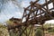 Old Wild West Arizona Town Gold Mine Trestle Bridge