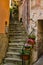 Old Winding Stairway in Cinque Terre, Italy