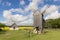 Old windmill in Angla Heritage Culture Center, Estonia