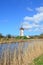 Old windmill in Damme, Flanders, Belgium