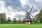 Old windmill in historical pak in Copenhagen