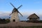 Old windmill in the Latvian village of Arishi on November 6, 2020