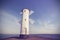 Old windmill lighthouse in Swinoujscie, Poland.