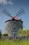 An old windmill located in a village called Ostrov u Macochy.