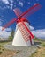 Old windmill Red Peak Mill in Bretanha Sao Miguel, Azores