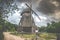 Old windmill in rural countryside