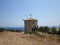 Old windmill on Skinari Cape at Zakynthos, Greece