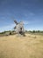 Old windmill in the village, Estonia