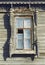 Old window of Russian houses of the past and before last centuries