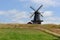 Old wodden windmill at MÃ¶lle in Sweden