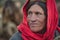 Old woman singer of the Upper Shimshal waiting animals to return from pasture.