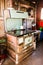 Old Wood burning stove in kitchen of low-income Soweto home