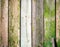 Old wood fence board painted texture vintage background with knots