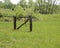 Old wood gate in a field