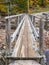 Old wood pedestrian bridge