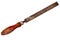 Old wood rasp with red handle