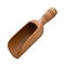 Old Wood Scoop (with clipping path)