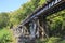 Old wood structure of dead railways bridge importand landmark an