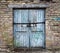 old wood warehouse door, hangar