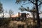 Old wooden abandoned countryside house.