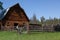 Old Wooden Barn and Fence