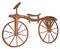 Old wooden bike