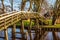 Old wooden bridge in Giethoorn, Netherlands