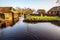 Old wooden bridge in Giethoorn, Netherlands