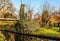 Old wooden bridge in Giethoorn, Netherlands