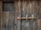 Old wooden brown gate background