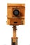 Old wooden camera