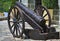 Old wooden cannon