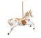 Old wooden carousel horse