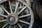 Old Wooden carriage wheel