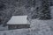 Old wooden chalet in Dolina StrÄ…Å¼yska, Tatra Mountains