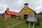 Old wooden chapel, museum, Villa O`Higgins, Carretera Austral, Chile