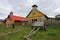 Old wooden chapel, museum, Villa O`Higgins, Carretera Austral, Chile