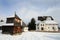 Old wooden chapel of a small Slovak village