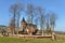 Old Wooden Church in Debno, Poland