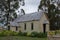 Old wooden church with garden