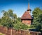 Old wooden church Michael the Brave. Colorful summer view of Iulia Alba town, Transylvania, Romania,