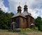 Old wooden Church in Pirogovo, Kiev, Ukraine