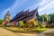 Old wooden church of Wat Lok Molee Chiangmai Thailand