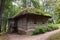 Old wooden country bathhouse