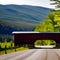 Old Wooden Covered Bridge