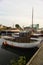 Old wooden Danish boat in Nakskov, Denmark